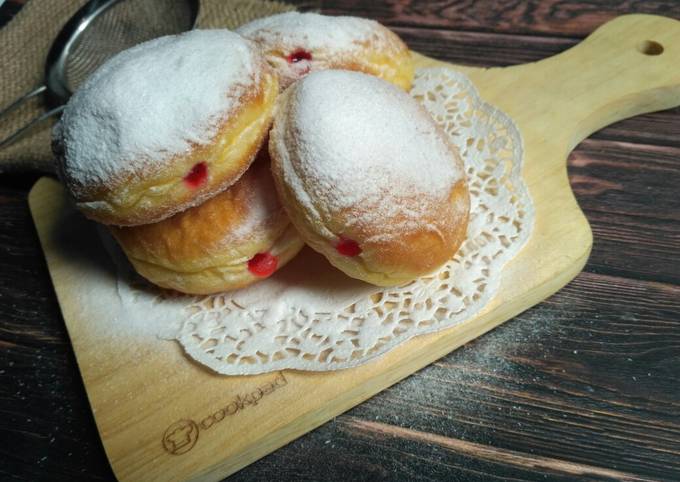 Cara Buat Donat Bamboloni Simpel Irit Anti Gagal