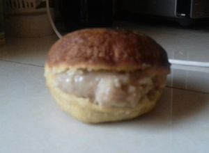Una foto de Bomba rellena con harina integral 😋