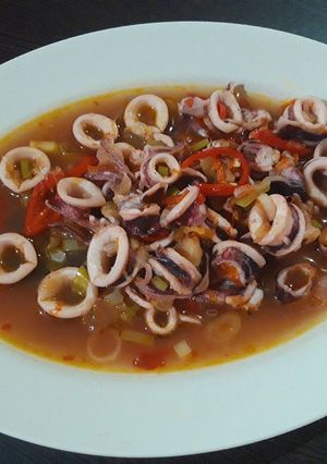 Foto resep Cumi Basah Cabe Merah