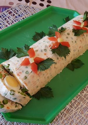 Majonézes saláta, formában recept fotója