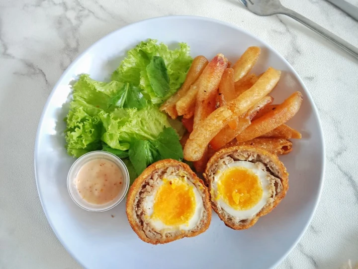 Langkah Gampang Membuat Resep  Scotch Egg yang Bisa Manjain Lidah, Lezat Sekali