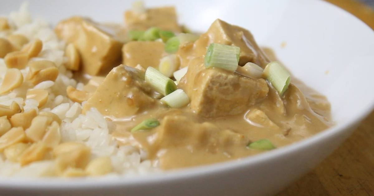 Tofu con salsa de cacahuete en 15 min ? Recetas Veganas Fáciles Receta de RECETAS  VEGANAS TV- Cookpad