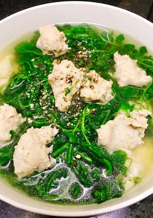 Hình của món Canh Xà Lách Xoong.