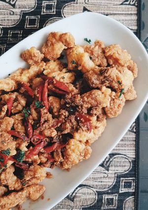 Foto resep Ayam Goreng Telor Asin
