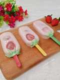 Puding Popsicle Yogurt Strawberry