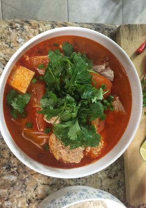 Hình của món Bún riêu cua.