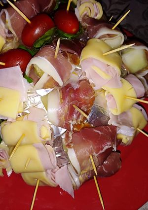 Una foto de Melón con jamón