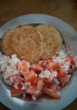 Una foto de Milanesas de zapallito verde al horno