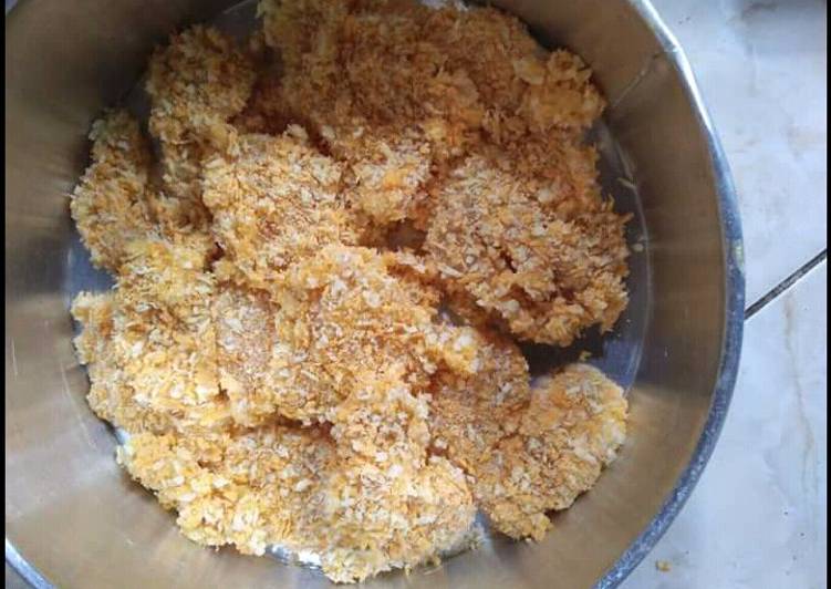 makanan Ayam Fillet tepung roti Jadi, Menggugah Selera