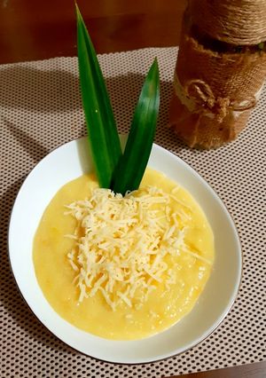 Foto resep Bubur Jagung Manis, Gurih Keju