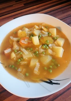 Borsó leves recept fotója