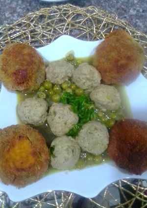 صورة لوصفة كوريات الدجاج بي الجلبانة والقرنون