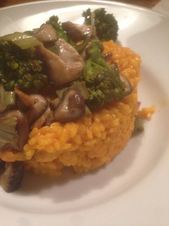 Una foto de Arroz con shiitake