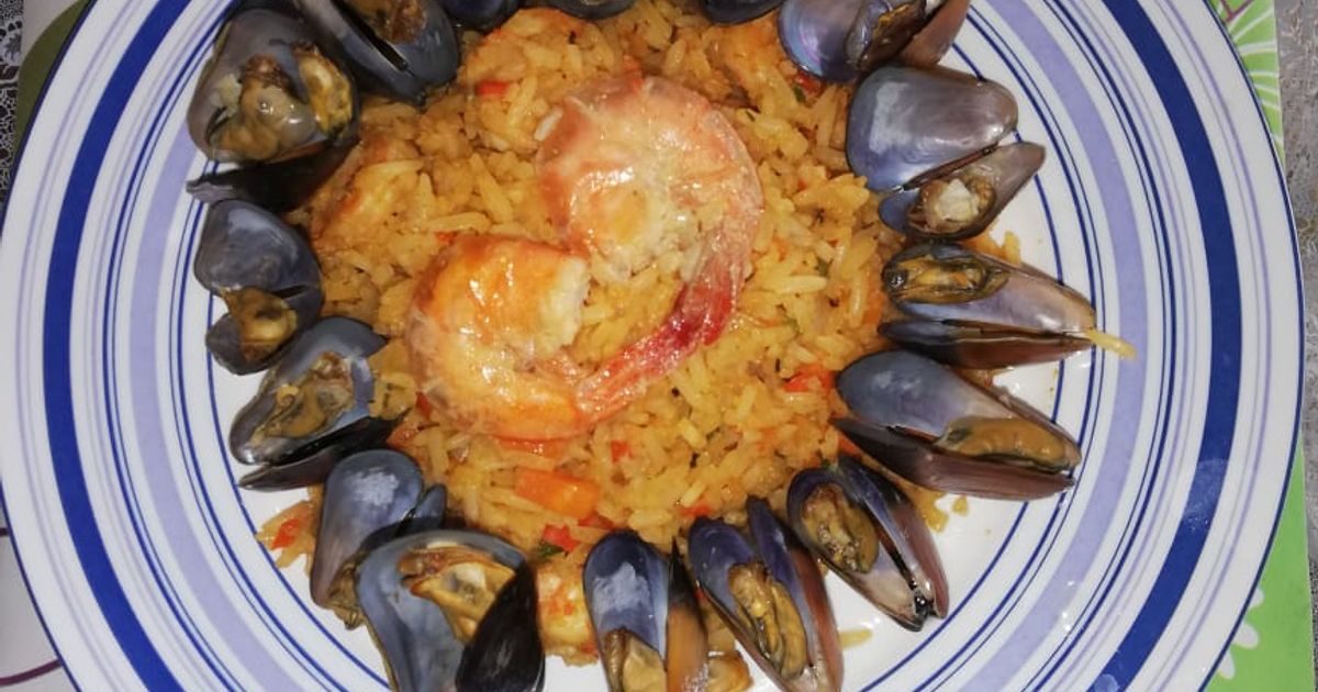 Arroz Relleno Con Mariscos Receta de Stefy- Cookpad