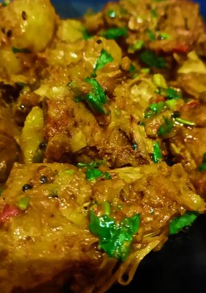 A picture of Jackfruit potato masala.
