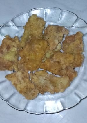 Foto resep Chicken skin freid vege dari telur krispy
