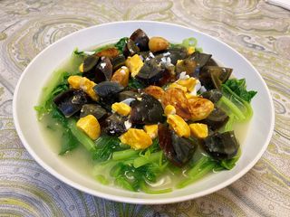 上湯金銀蛋莧菜