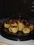 Muffins de arándanos y frambuesa