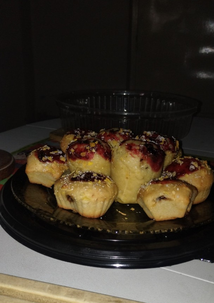 Una foto de Muffins de arándanos y frambuesa