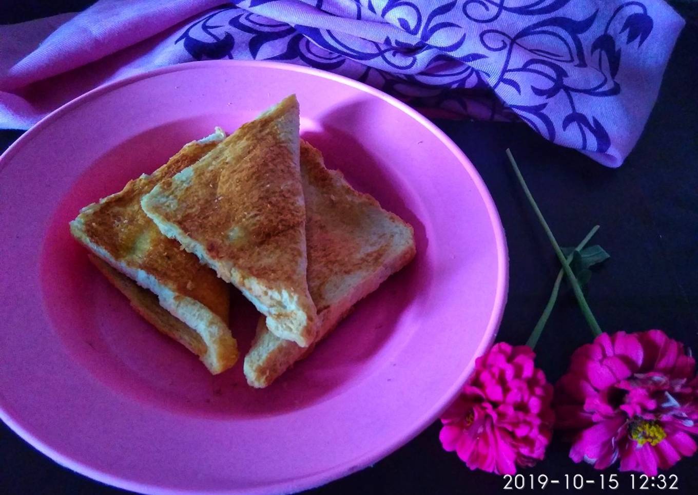 Apple pie roti tawar