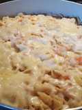 Pasta con cebolla, jitomate y queso!!!