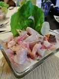 Ceviche de tilapia, salmón y camarones 🐟❤️