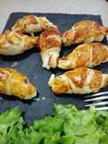 Mini croissants de trucha ahumada