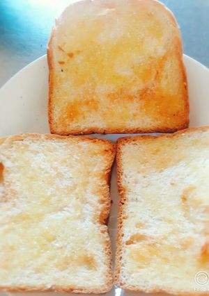 Hình của món Bánh mì sandwich nướng bơ đường.
