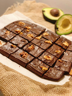 A picture of Gluten-Free Chocolate and Avocado Brownie🥑🍫.