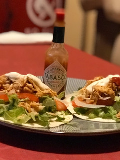 Una foto de Kebab de pollo casero