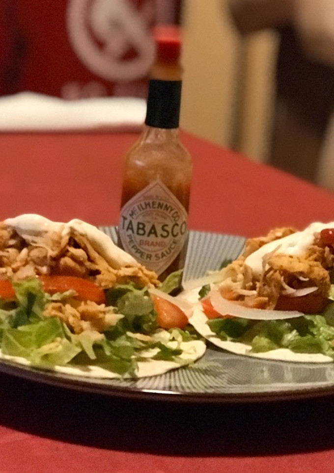 Una foto de Kebab de pollo casero