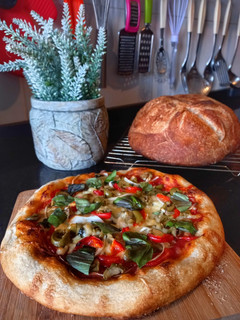 Una foto de Pizza de masa madre multicolor 🇮🇹
