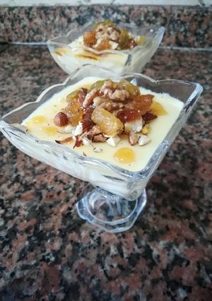 صورة لوصفة مهلبيه بالمكسرات 🍧