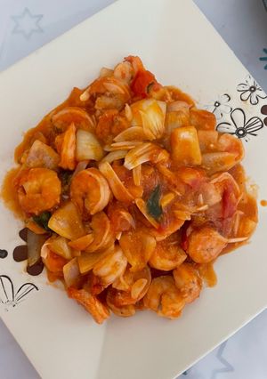 Foto resep Udang Saus Tomat