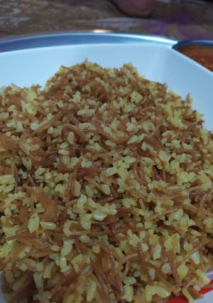 صورة لوصفة رز بالشعيريه والكركم