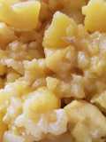 Arroz integral con Merluza y patatas!!🍚🐟🥔