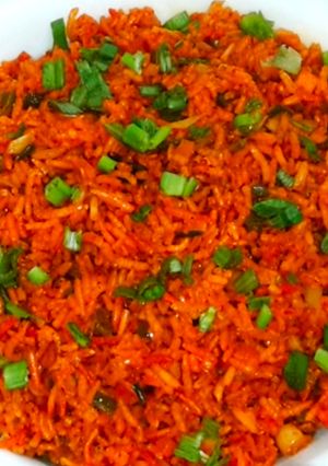 A picture of Restaurant Style veg schezwan rice.
