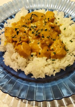 Une photo de Sauté de dinde au miel et curry