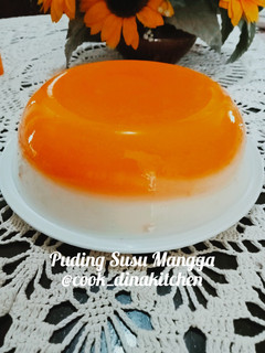 Foto resep Puding Susu Mangga