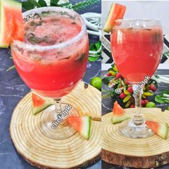 Watermelon Mint Mojito Cocktails A picture of Watermelon Mint Mojito Cocktails.