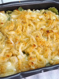 Una foto de Gratinado de judías verdes y quinoa