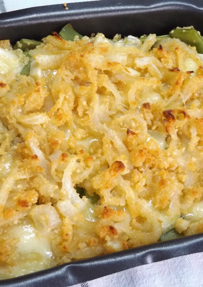 Una foto de Gratinado de judías verdes y quinoa