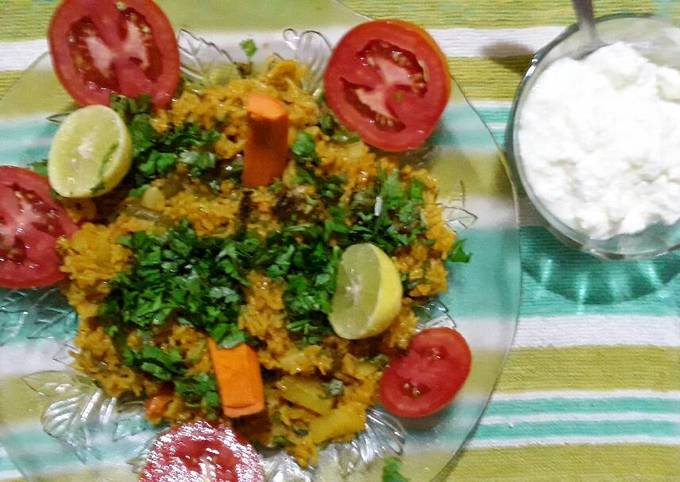 Forwarded recipe of Vinita Jain. Taheri Pulav.Paneer Pulav