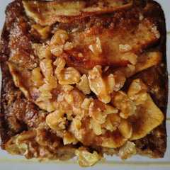 Una foto de Budín integral de manzanas