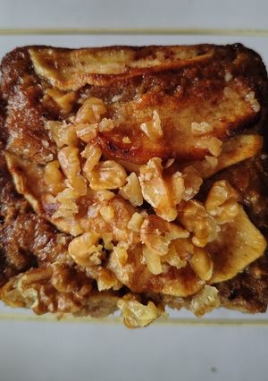 Una foto de Budín integral de manzanas
