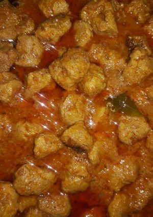 A picture of Masala soyabeen.
