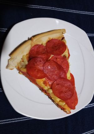 Una foto de Pizza de peperoni