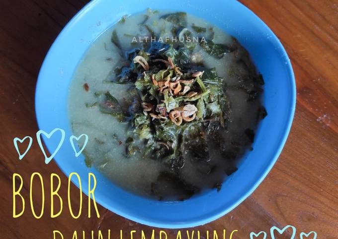 Resep Bobor Daun Lembayung Daun Kacang Panjang Oleh Yuanita Siska M Cookpad