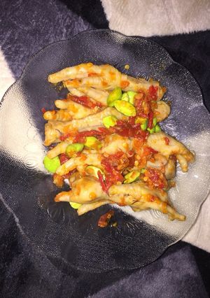 Foto resep Ceker geledek campur pete
