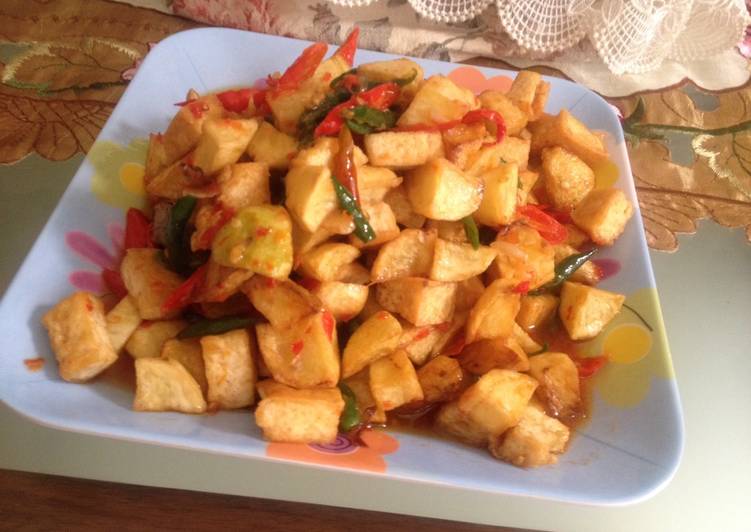 Tumis tahu dan kentang